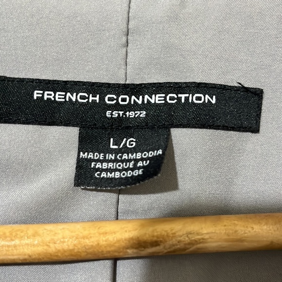 French Connection Black White Striped Oversized Blazer - Picture 2 of 5